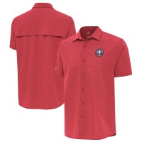 Antigua Red 2026 NBA All-Star Game Activate Woven Button-Up Shirt