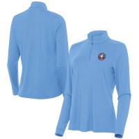 Женская Antigua Powder Blue 2026 NBA All-Star Game Intent Quarter-Zip Pullover