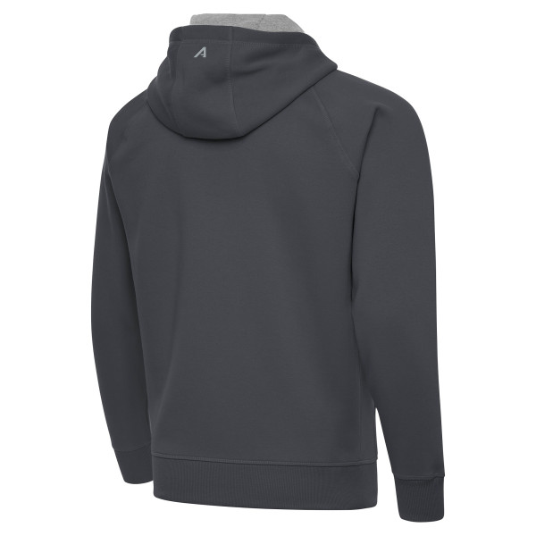 Orlando Magic Antigua Charcoal New Logo Victory Full-Zip Hooded Sweatshirt
