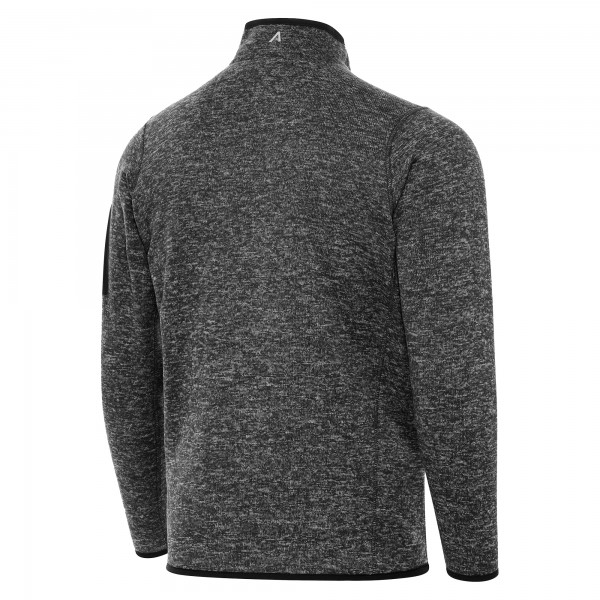 Кофта на короткой молнии Orlando Magic Antigua Heather Black New Logo Fortune