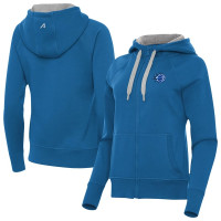 Женская свитшот Orlando Magic Antigua Blue New Logo Victory Full-Zip Hooded