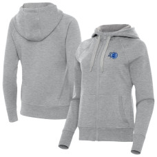 Женская свитшот Orlando Magic Antigua Heather Gray New Logo Victory Full-Zip Hooded