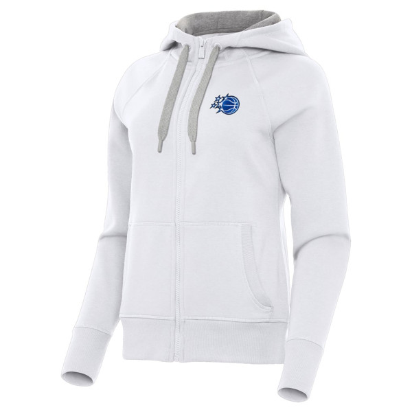 Женская свитшот Orlando Magic Antigua White New Logo Victory Full-Zip Hooded
