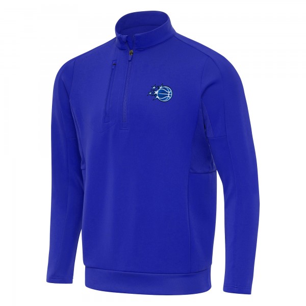 Orlando Magic Antigua Royal New Logo Generation Quarter-Zip Pullover Top