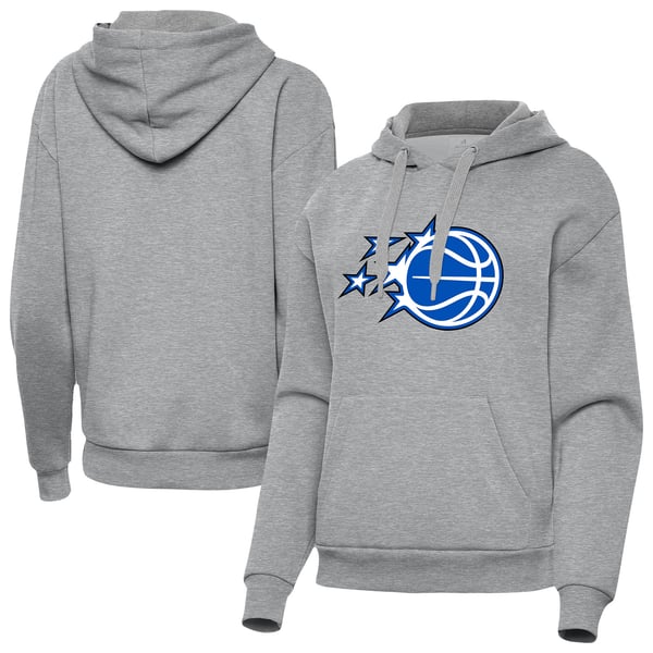 Женская толстовка Orlando Magic Antigua Heather Gray New Logo Victory