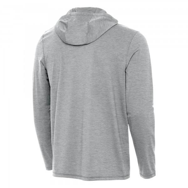 Кофта на короткой молнии Orlando Magic Antigua Heather Gray New Logo Tidy