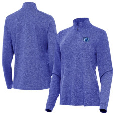 Женская поло Orlando Magic Antigua Heather Royal New Logo Mentor Long Sleeve Quarter-Zip Mock