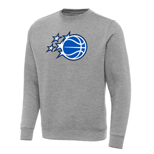 Свитшот Orlando Magic Antigua Heather Gray New Logo Tall Victory Pullover