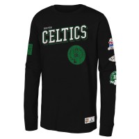 Подростковая Boston Celtics Mitchell & Ness Black Hardwood Classics Training Camp Long Sleeve T-Shirt