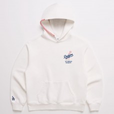 Unisex Los Angeles Dodgers Madhappy x MLB White Heavyweight Fleece Hoodie