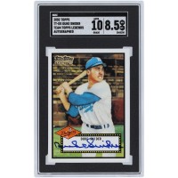 Duke Snider Los Angeles Dodgers Autographed 2002 Topps Team Topps Legends #37 SGC Authenticated 8.5/10 Card