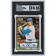 Duke Snider Los Angeles Dodgers Autographed 2002 Topps Team Topps Legends #37 SGC Authenticated 8.5/10 Card