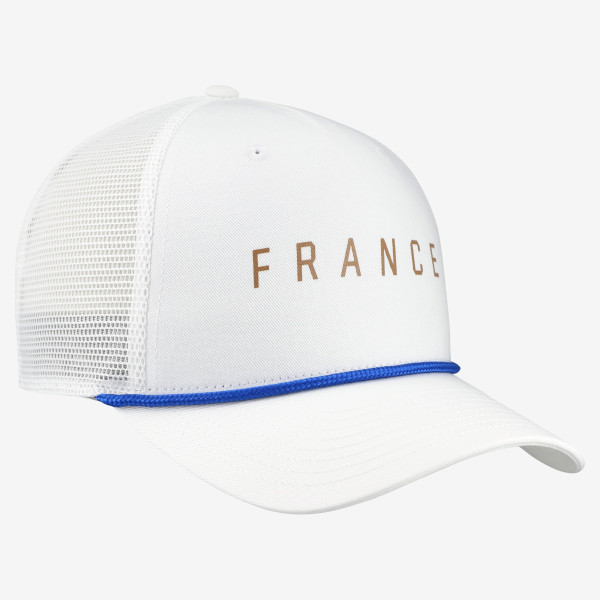 Бейсболка France National Team Nike Rise Rope Trucker A-Frame - White