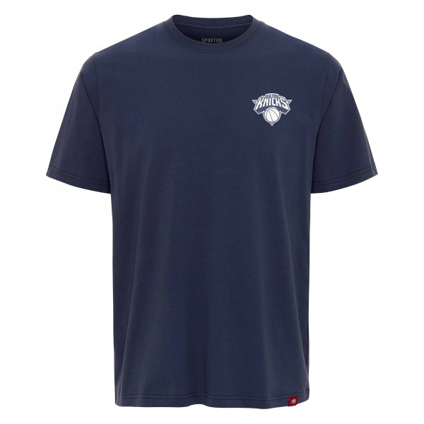 Unisex New York Knicks Sportiqe Blue Athletic Club Collection Duke Relaxed Fit Premium T-Shirt