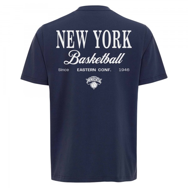 Unisex New York Knicks Sportiqe Blue Athletic Club Collection Duke Relaxed Fit Premium T-Shirt