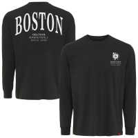Unisex Boston Celtics Sportiqe Anthracite Athletic Club Collection Sherwood Relaxed Fit Premium Long-Sleeve T-Shirt