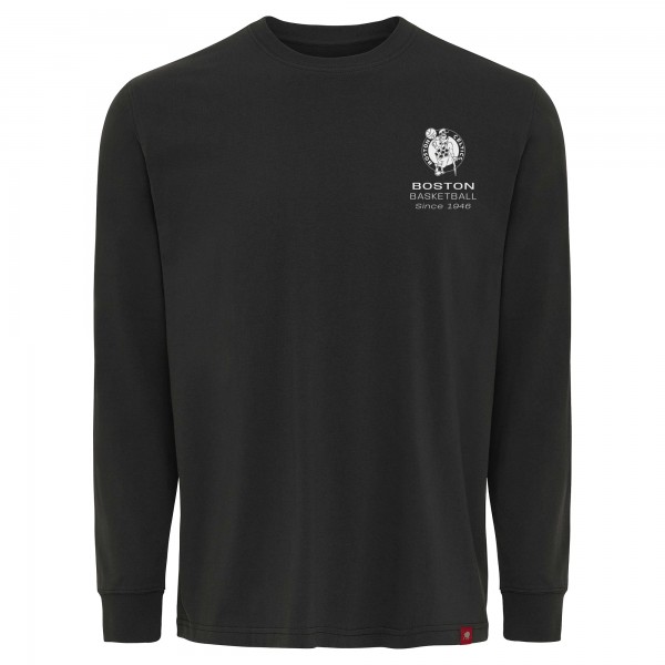 Unisex Boston Celtics Sportiqe Anthracite Athletic Club Collection Sherwood Relaxed Fit Premium Long-Sleeve T-Shirt