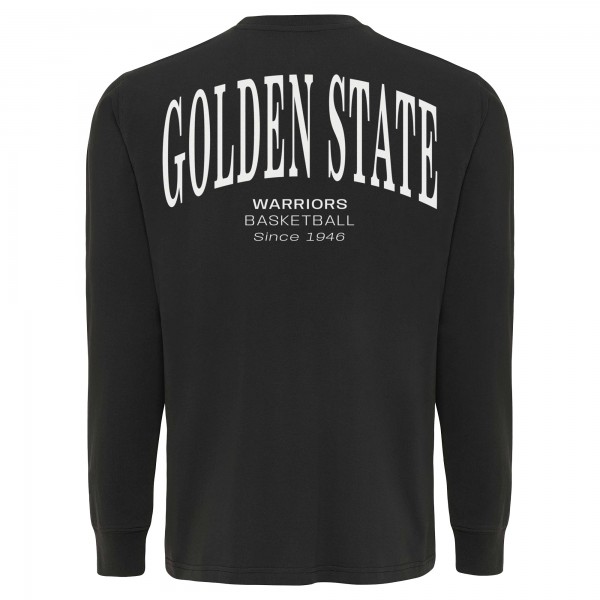 Unisex Golden State Warriors Sportiqe Anthracite Athletic Club Collection Sherwood Relaxed Fit Premium Long-Sleeve T-Shirt