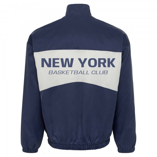 Unisex New York Knicks Sportiqe Blue Athletic Club Collection Senna Premium Lightweight Full-Zip Jacket