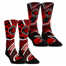 Unisex Toronto Raptors Rock Em Socks NBA Hoops Two-Pack Crew Socks Set