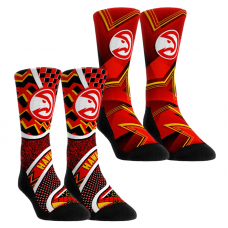 Носки Две пары носков Unisex Atlanta Hawks Rock Em NBA Hoops Crew