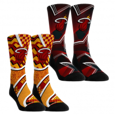 Носки Две пары носков Подростковая Miami Heat Rock Em NBA Hoops