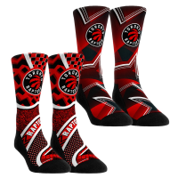 Подростковая Toronto Raptors Rock Em Socks NBA Hoops Two-Pack Crew Socks Set