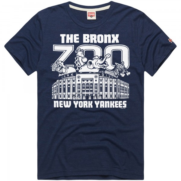 New York Yankees Homage Navy Hyper Local Refresh Tri-Blend T-Shirt
