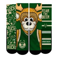 Unisex Milwaukee Bucks Rock Em Socks Fan Favorites Three-Pack Crew Socks Set