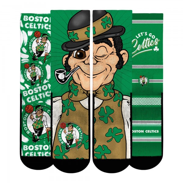 Unisex Boston Celtics Rock Em Socks Fan Favorites Three-Pack Crew Socks Set