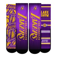 Подростковая Los Angeles Lakers Rock Em Socks Fan Favorites Three-Pack Crew Socks Set