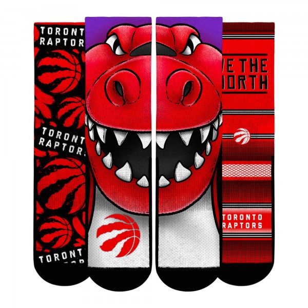 Подростковая Toronto Raptors Rock Em Socks Fan Favorites Three-Pack Crew Socks Set