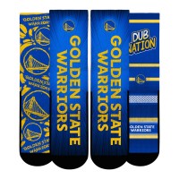 Три пары носков Golden State Warriors Rock Em Socks Fan Favorites Crew