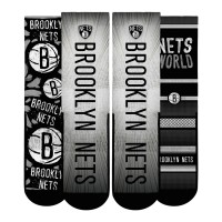 Подростковая Brooklyn Nets Rock Em Socks Fan Favorites Three-Pack Crew Socks Set