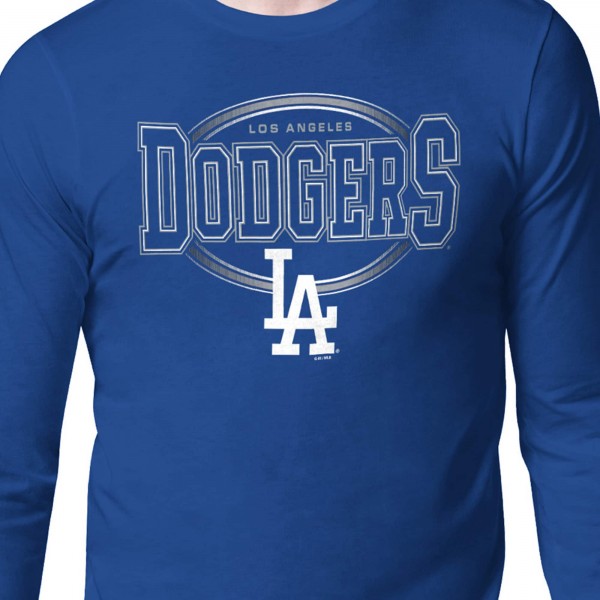 Los Angeles Dodgers Starter Royal Team Track Graphic Long Sleeve T-Shirt