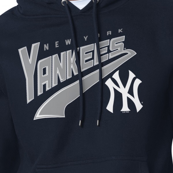 Толстовка New York Yankees Starter Navy Modern Tailsweep Fleece Tri-Blend