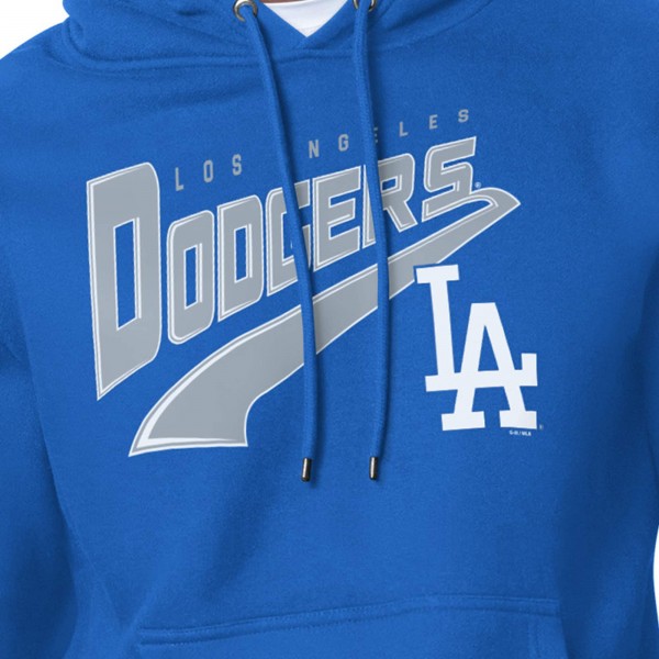 Los Angeles Dodgers Starter Royal Modern Tailsweep Fleece Tri-Blend Pullover Hoodie