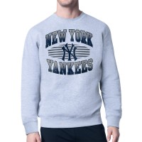 Кофта New York Yankees Starter Heather Gray Team Grit Graphic Fleece