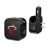 Miami Heat Keyscaper 2-in-1 USB A/C Charger