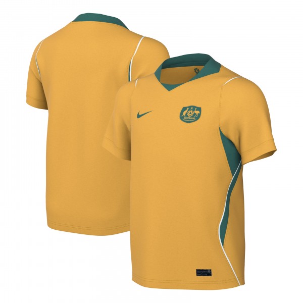 Подростковая Australia National Team Nike 2026 Home Stadium Replica Jersey - Yellow