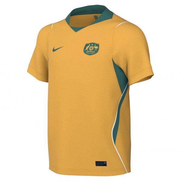 Подростковая Australia National Team Nike 2026 Home Stadium Replica Jersey - Yellow