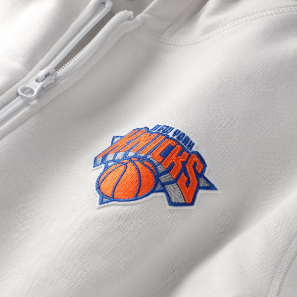 Толстовка Unisex New York Knicks Sportiqe Gray Buxton Premium Full-Zip