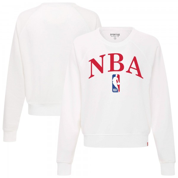 Кофта NBA Sportiqe White Ashlyn Raglan Cropped