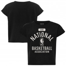 Футболка Женская NBA Sportiqe Black Cropped Genuine Issue Collection Alana