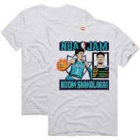 Unisex Charlotte Hornets LaMelo Ball Homage White NBA Jam Tri-Blend T-Shirt