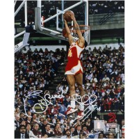 Spud Webb Atlanta Hawks Autographed Fanatics Authentic 8 x 10 1986 Dunk Contest Photograph