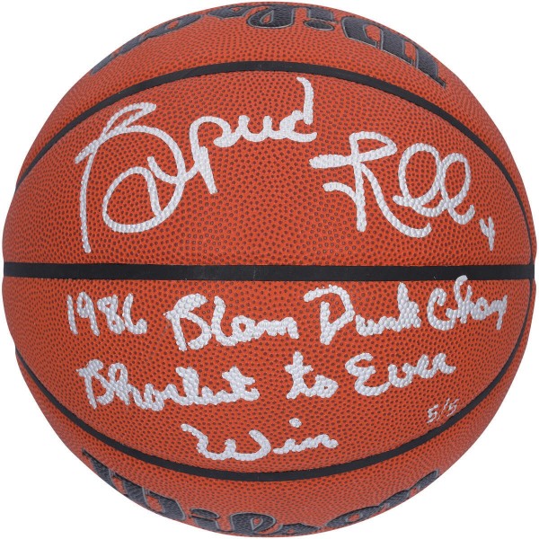 Мяч Spud Webb Atlanta Hawks Autographed Fanatics Authentic Wilson Authentic Series Indoor/Outdoor with 1986 Dunk Champ & Shortest to Ever Win Inscriptions - Limited Edition #5/5