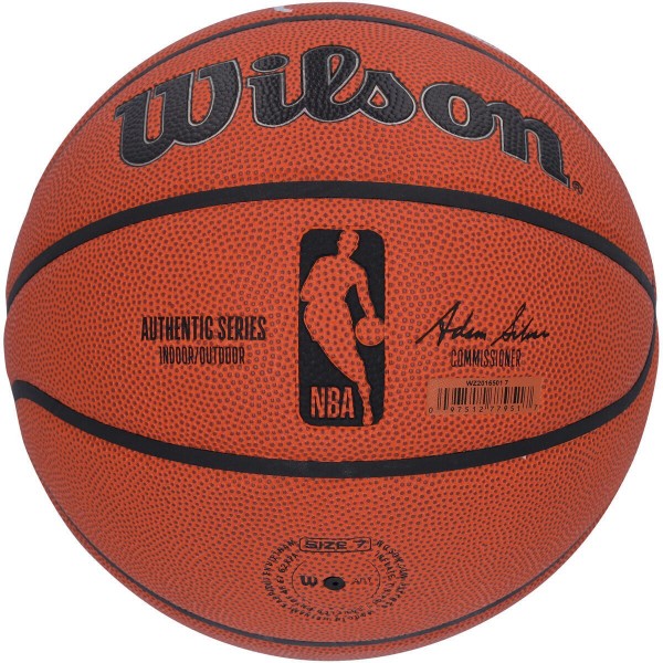 Мяч Spud Webb Atlanta Hawks Autographed Fanatics Authentic Wilson Authentic Series Indoor/Outdoor with 1986 Dunk Champ & Shortest to Ever Win Inscriptions - Limited Edition #5/5