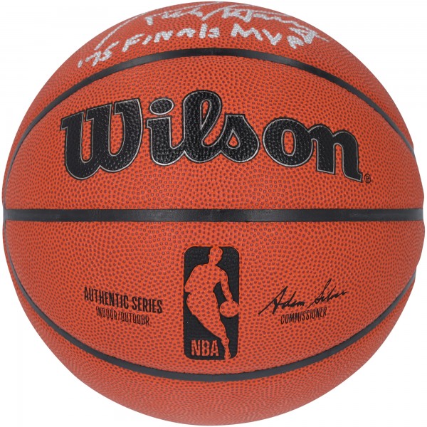 Мяч Rick Barry Golden State Warriors Autographed Fanatics Authentic Wilson Authentic Series Indoor/Outdoor with 75 Finals MVP Inscription