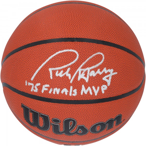 Rick Barry Golden State Warriors Autographed Fanatics Authentic Wilson Authentic Series Indoor/Outdoor Basketball with 75 Finals MVP Inscription